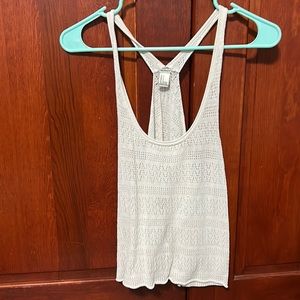 White detailed tank top